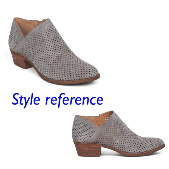 Lucky Brand Baylah2 Gray Suede Perforated booties, Size 9.5 - Picture 12 of 12